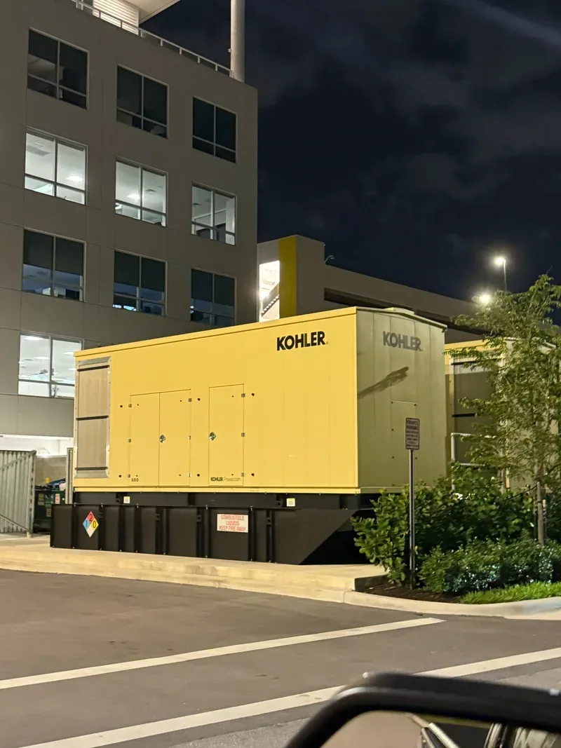 Kohler standby generator set outside a building — Jacksonville, FL
