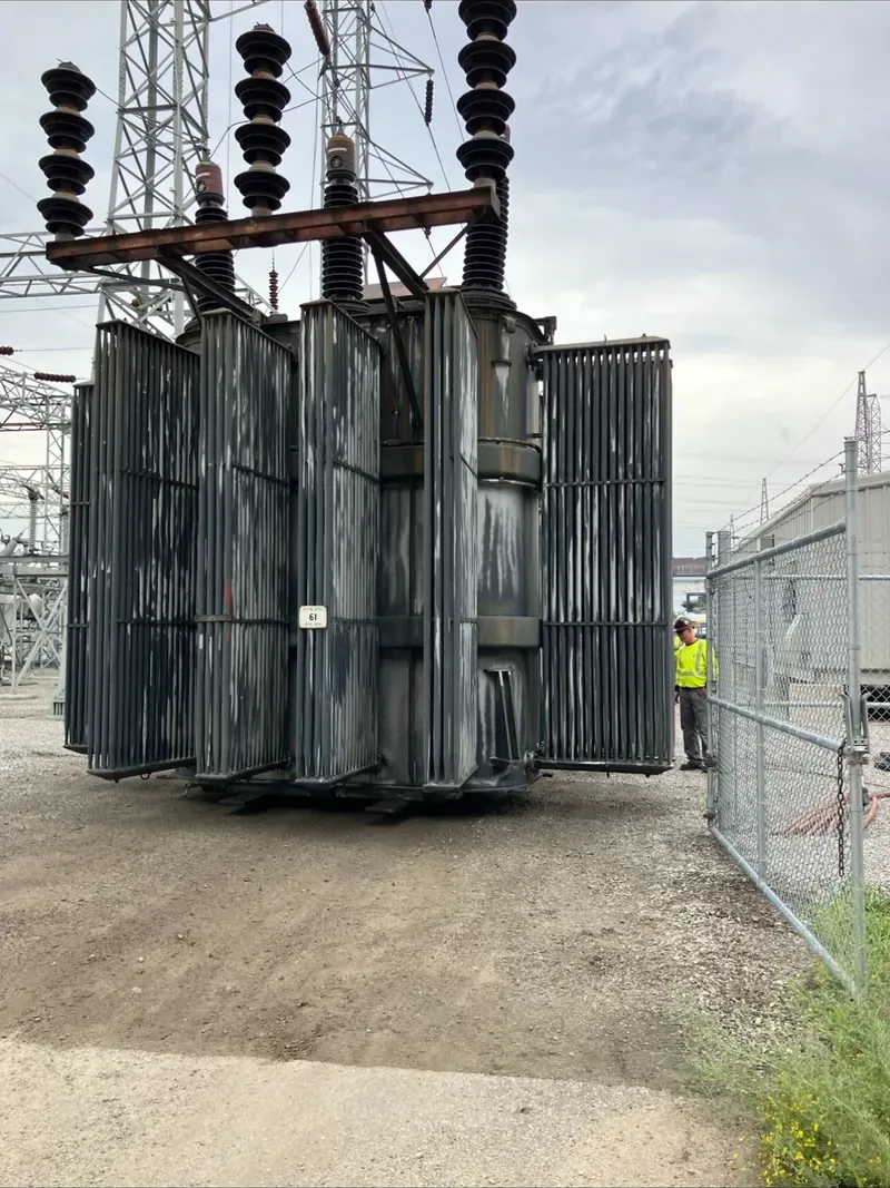 Substation transformer with high-voltage bushings — Louisville, KY